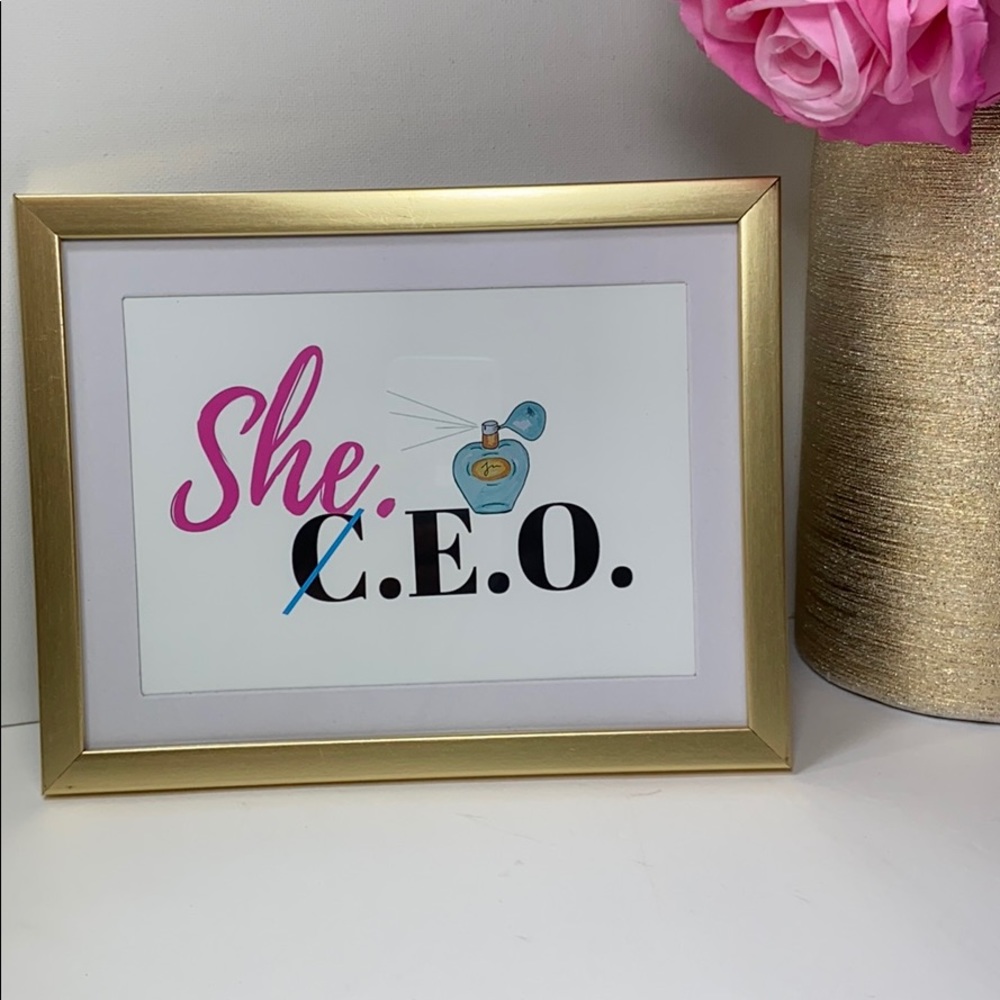 She C.E.O. , Boss Lady Art Print, Home Office